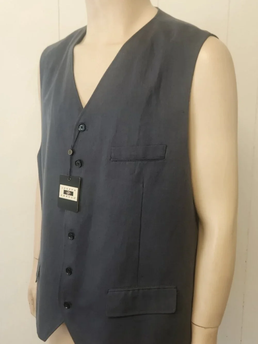 Joseph Abboud vest 3XL men's slate blue business NWT